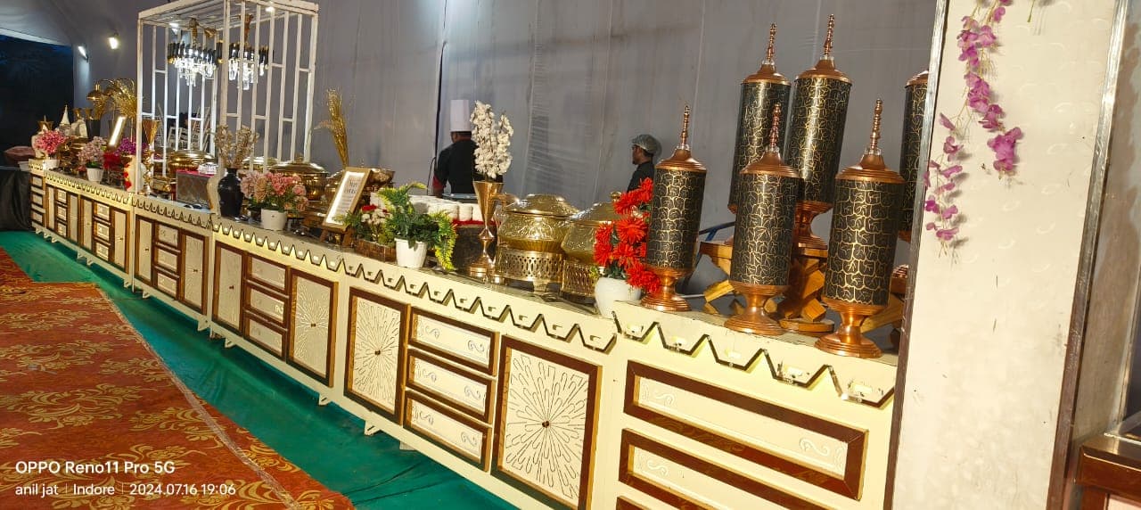 Décor and table styling from a live function — Prachiti Caterers, Indore
