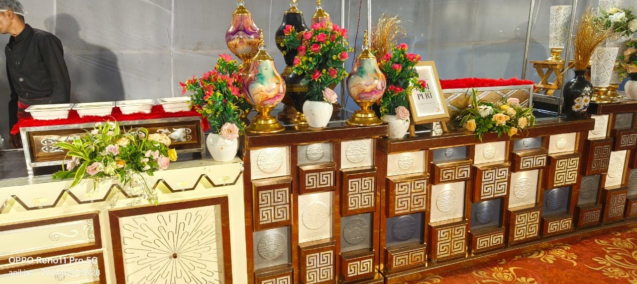 Décor detail from a recent Prachiti Caterers function — Prachiti Caterers, Indore