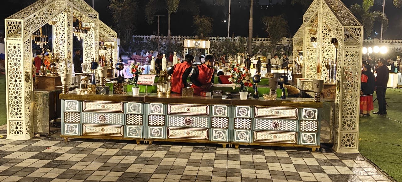 Décor and table styling from a live function — Prachiti Caterers, Indore