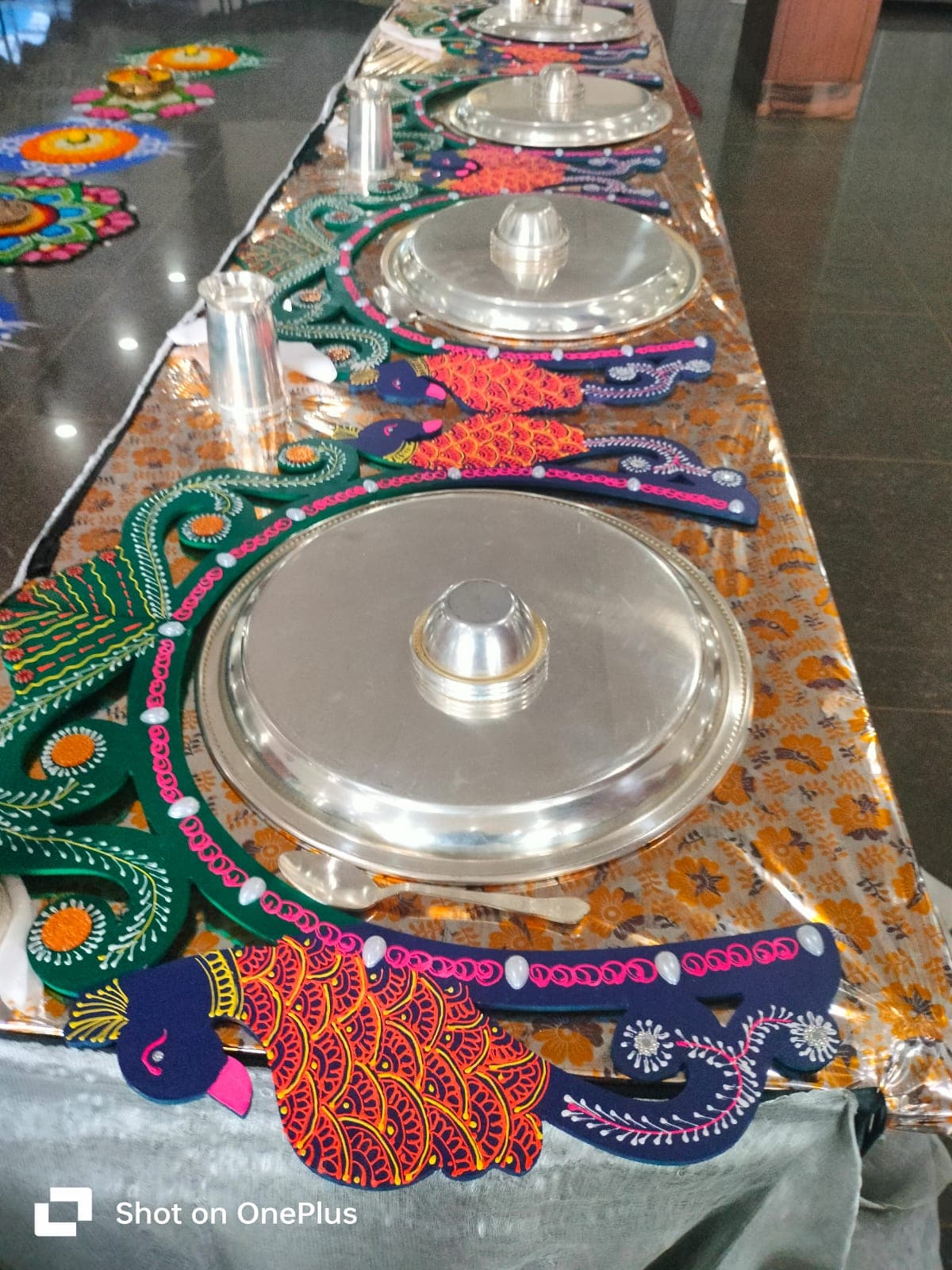 Stage and hall décor at a recent celebration — Prachiti Caterers, Indore