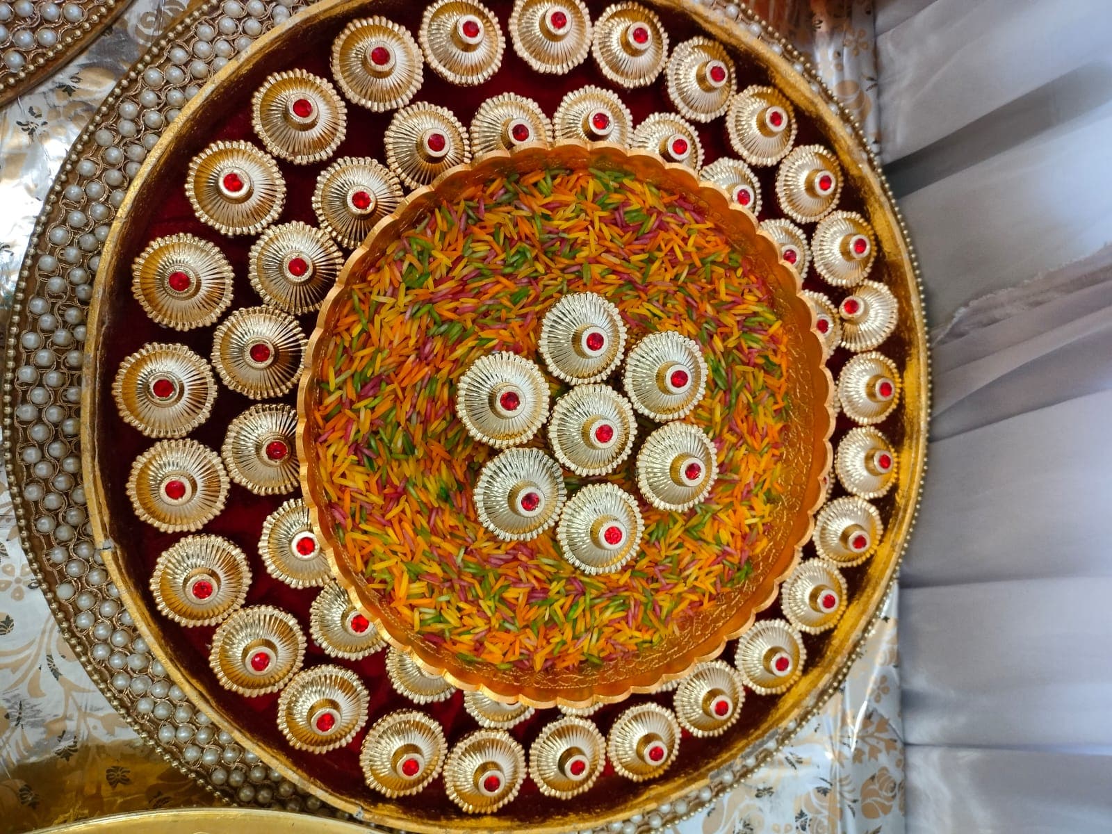 Stage and hall décor at a recent celebration — Prachiti Caterers, Indore