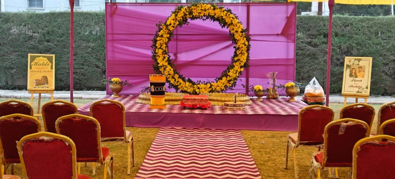 Décor detail from a recent Prachiti Caterers function — Prachiti Caterers, Indore