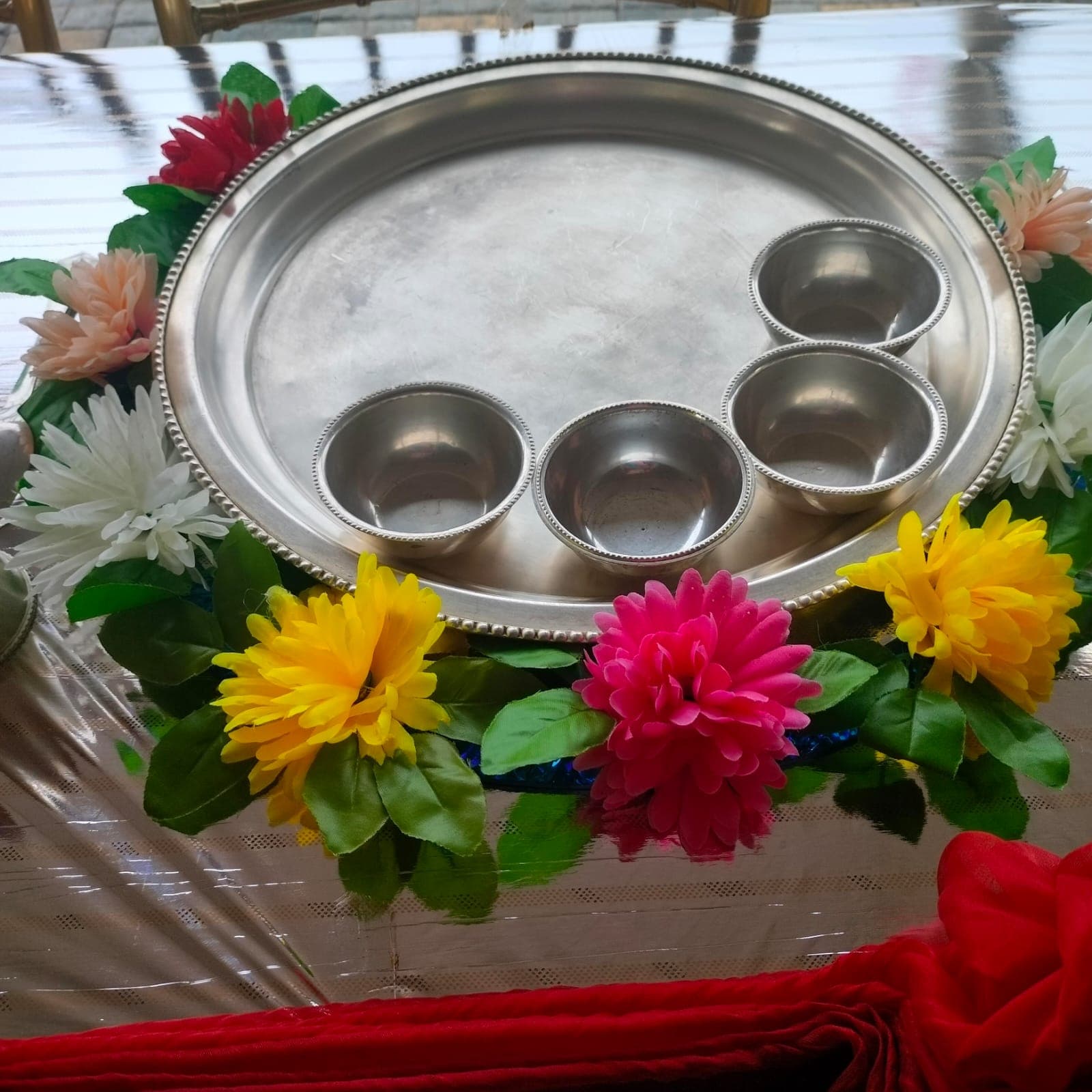 Décor detail from a recent Prachiti Caterers function — Prachiti Caterers, Indore