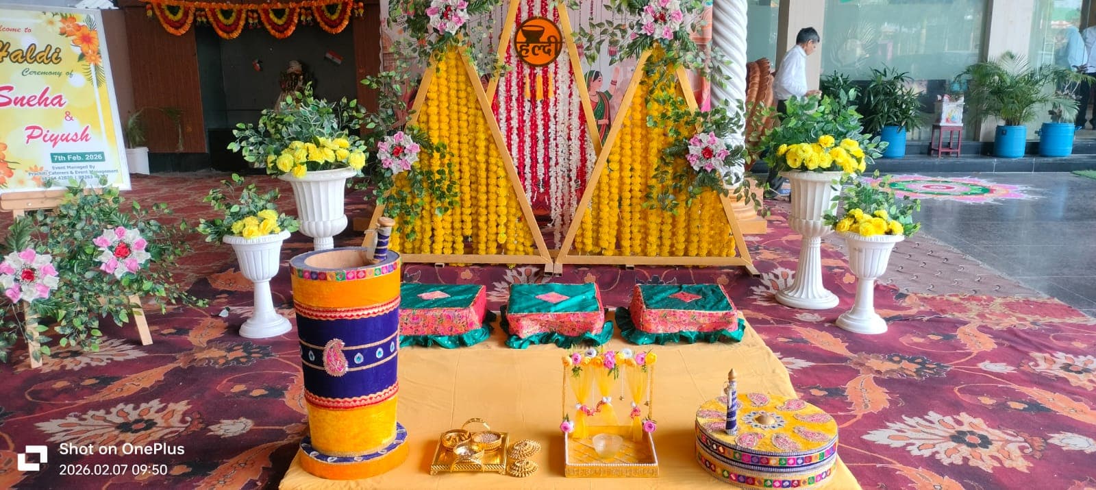 Décor detail from a recent Prachiti Caterers function — Prachiti Caterers, Indore
