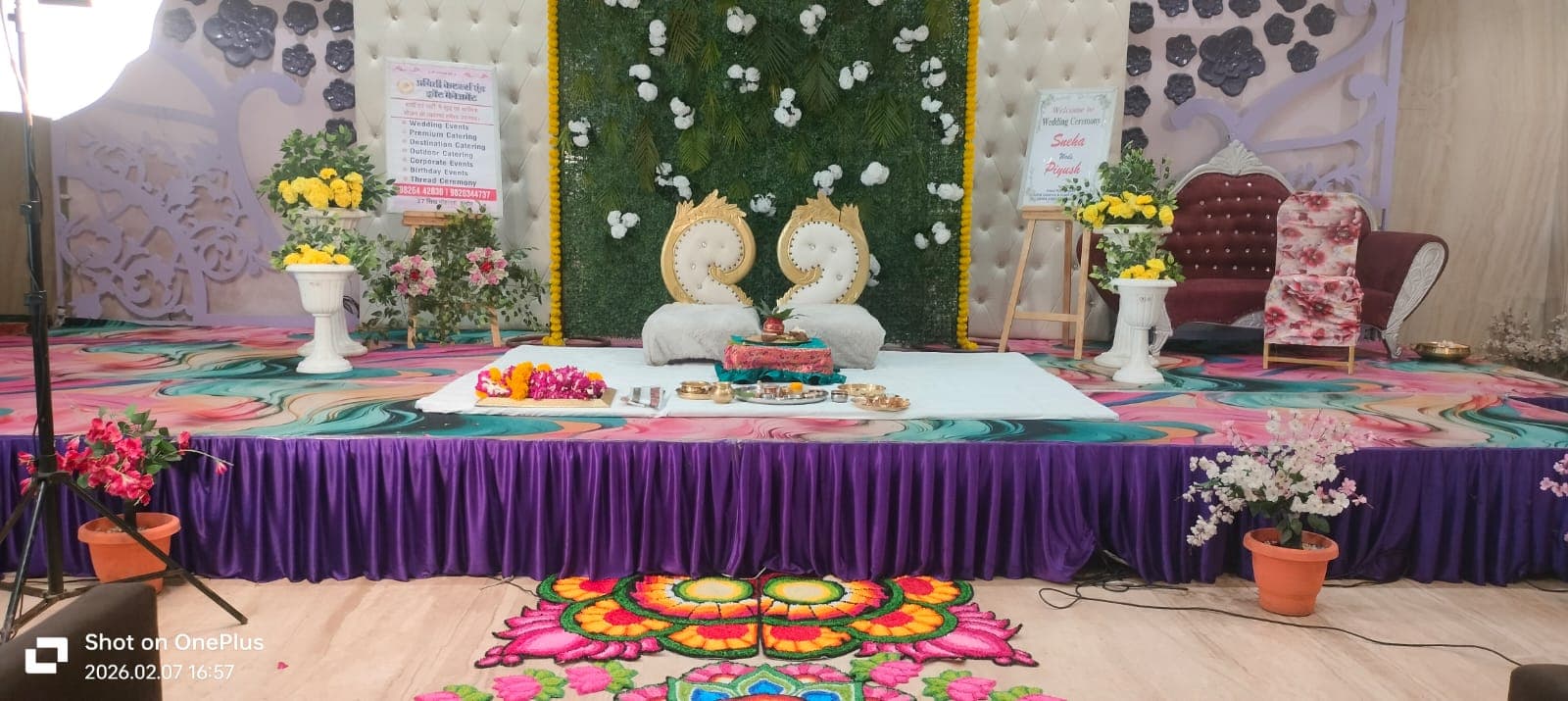 Event décor styling by the Prachiti Caterers team — Prachiti Caterers, Indore